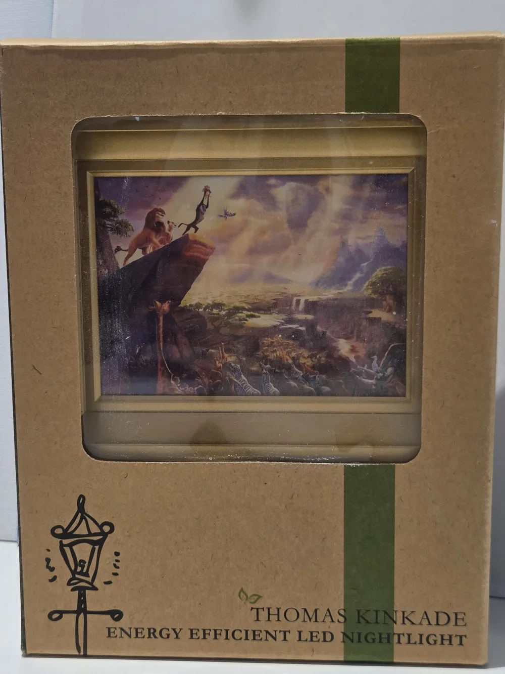 Thomas Kinkade Nightlight The Lion King Simba Pride Rock LED NEW IN BOX